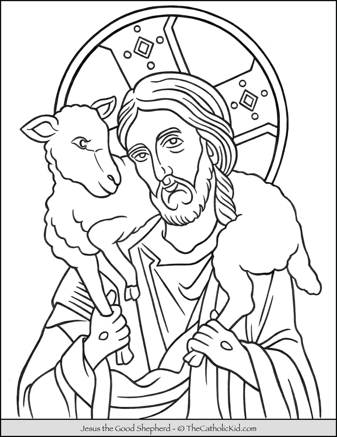Good Shepherd Coloring Page